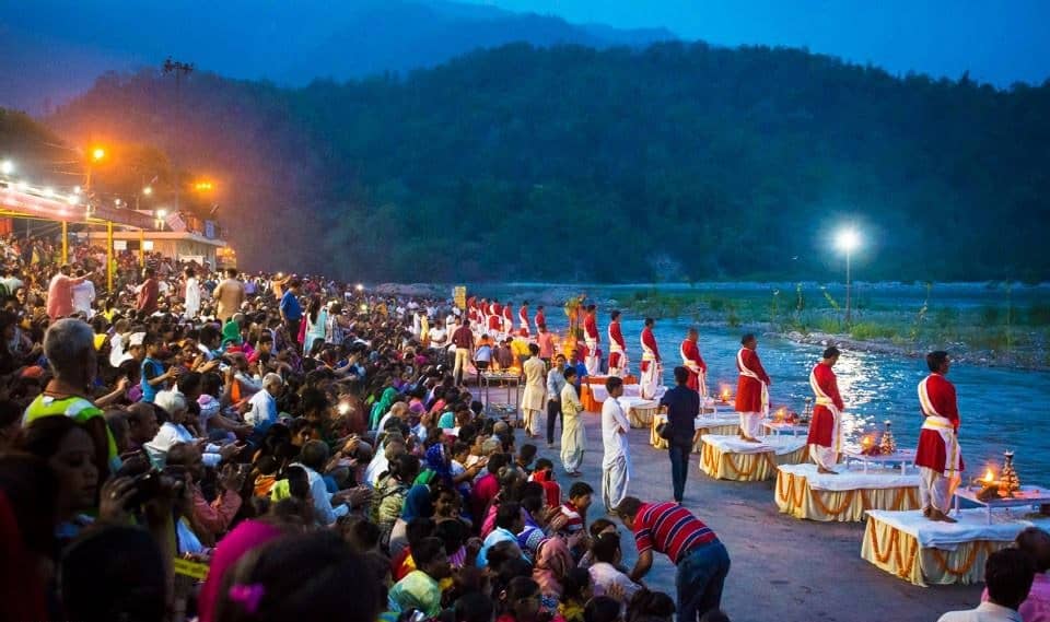 Ganga Aarti at Triveni Ghat